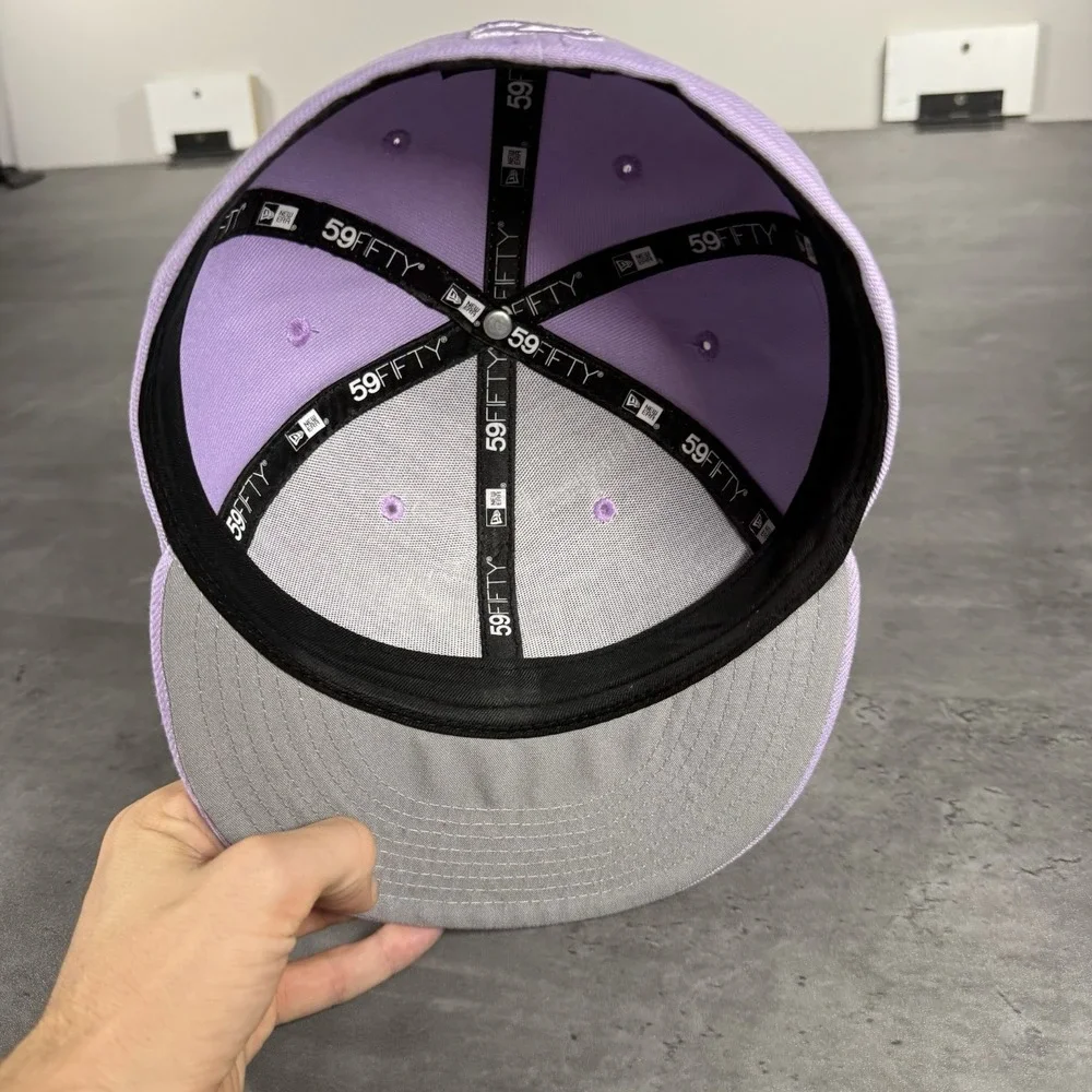 Hat Club Miami Marlins New Era Cap 7 Purple Lavender‎ Lilac 59Fifty Fitted MLB